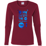 Bible Verse Ladies' Cotton Long Sleeve T-Shirt - "Psalm 61-2" Design 9 - Meditate Healing Christian Store