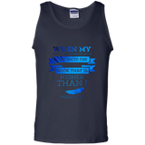 Bible Verse Men 100% Cotton Tank Top - "Psalm 61:2" Design 13 - Meditate Healing Christian Store