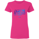 Bible Verses Ladies' 5.3 oz. T-Shirt - "Psalms 61:2" Design 12 - Meditate Healing Christian Store