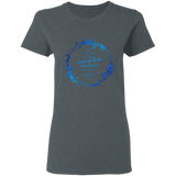 Bible Verses Ladies' 5.3 oz. T-Shirt - "Psalm 61:2" Design 19 - Meditate Healing Christian Store