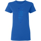 Bible Verses Ladies' 5.3 oz. T-Shirt - "Psalm 61:2" Design 3 - Meditate Healing Christian Store