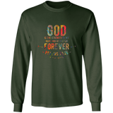 Bible Verse Long Sleeve Ultra Cotton T-Shirt - "Psalm 73:26" Design 1 - Meditate Healing Christian Store