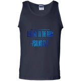 Bible Verse Men 100% Cotton Tank Top - "Psalm 61:2" Design 4 - Meditate Healing Christian Store