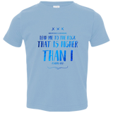 Bible Verse Toddler Jersey T-Shirt - "Psalms 61:2" Design 11 - Meditate Healing Christian Store