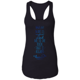 Bible Verses Ladies Ideal Racerback Tank - "Psalm 61:2" Design 2 - Meditate Healing Christian Store