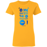 Bible Verses Ladies' 5.3 oz. T-Shirt - "Psalm 61:2" Design 9 - Meditate Healing Christian Store