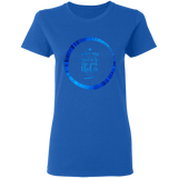 Bible Verses Ladies' 5.3 oz. T-Shirt - "Psalm 61:2" Design 15 - Meditate Healing Christian Store
