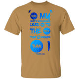Bible Verse Men 5.3 oz. T-Shirt - "Psalm 61:2" Design 9 - Meditate Healing Christian Store