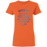 Bible Verses Ladies' 5.3 oz. T-Shirt - "Psalm 61:2" Design 17 - Meditate Healing Christian Store