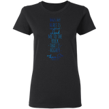 Bible Verses Ladies' 5.3 oz. T-Shirt - "Psalm 61:2" Design 2 - Meditate Healing Christian Store