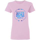 Bible Verses Ladies' 5.3 oz. T-Shirt - "Psalm 61:2" Design 8 - Meditate Healing Christian Store