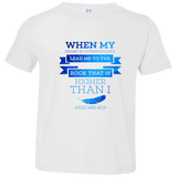 Bible Verse Toddler Jersey T-Shirt - "Psalms 61:2" Design 13 - Meditate Healing Christian Store