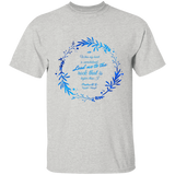 Bible Verse Men 5.3 oz. T-Shirt - "Psalm 61:2" Design 19 - Meditate Healing Christian Store