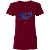 Bible Verses Ladies' 5.3 oz. T-Shirt - "Psalms 61:2" Design 12 - Meditate Healing Christian Store