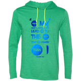 Bible Verse Men Long Sleeve T-Shirt Hoodie - "Psalm 61:2" Design 9 - Meditate Healing Christian Store