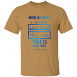 Bible Verse Men 5.3 oz. T-Shirt - "Psalm 61:2" Design 5 - Meditate Healing Christian Store