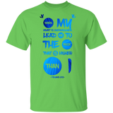 Bible Verse Men 5.3 oz. T-Shirt - "Psalm 61:2" Design 9 - Meditate Healing Christian Store