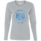 Bible Verse Ladies' Cotton Long Sleeve T-Shirt - "Psalm 61-2" Design 8 - Meditate Healing Christian Store