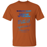 Bible Verse Men 5.3 oz. T-Shirt - "Psalm 61:2" Design 18 - Meditate Healing Christian Store