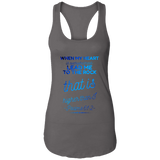 Bible Verses Ladies Ideal Racerback Tank - "Psalm 61:2" Design 18 - Meditate Healing Christian Store