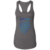 Bible Verses Ladies Ideal Racerback Tank - "Psalm 61:2" Design 17 - Meditate Healing Christian Store