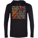 Bible Verse Men Long Sleeve T-Shirt Hoodie - "Psalm 73:26" Design 5 - Meditate Healing Christian Store