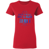 Bible Verses Ladies' 5.3 oz. T-Shirt - "Psalms 61:2" Design 11 - Meditate Healing Christian Store