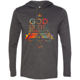 Bible Verse Men Long Sleeve T-Shirt Hoodie - "Psalm 73:26" Design 8 - Meditate Healing Christian Store
