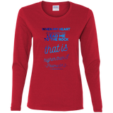 Bible Verse Ladies' Cotton Long Sleeve T-Shirt - "Psalm 61:2" Design 18 - Meditate Healing Christian Store