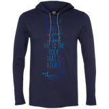 Bible Verse Men Long Sleeve T-Shirt Hoodie - "Psalm 61:2" Design 2 - Meditate Healing Christian Store