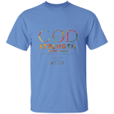 Bible Verse Men 5.3 oz. T-Shirt - "Psalm 73:26" Design 17 - Meditate Healing Christian Store