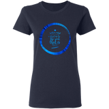Bible Verses Ladies' 5.3 oz. T-Shirt - "Psalm 61:2" Design 15 - Meditate Healing Christian Store