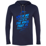 Bible Verse Men Long Sleeve T-Shirt Hoodie - "Psalm 61:2" Design 14 - Meditate Healing Christian Store