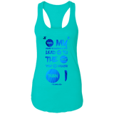 Bible Verses Ladies Ideal Racerback Tank - "Psalm 61:2" Design 9 - Meditate Healing Christian Store