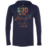 Bible Verse Men Long Sleeve T-Shirt Hoodie - "Psalm 73:26" Design 6 - Meditate Healing Christian Store