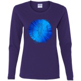 Bible Verse Ladies' Cotton Long Sleeve T-Shirt - "Psalm 61:2" Design 16 - Meditate Healing Christian Store