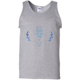 Bible Verse Men 100% Cotton Tank Top - "Psalm 61:2" Design 10 - Meditate Healing Christian Store