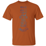 Bible Verse Men 5.3 oz. T-Shirt - "Psalm 61:2" Design 2 - Meditate Healing Christian Store