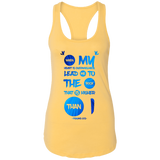 Bible Verses Ladies Ideal Racerback Tank - "Psalm 61:2" Design 9 - Meditate Healing Christian Store