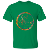 Bible Verse Men 5.3 oz. T-Shirt - "Psalm 73:26" Design 9 - Meditate Healing Christian Store