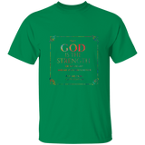 Bible Verse Men 5.3 oz. T-Shirt - "Psalm 73:26" Design 10 - Meditate Healing Christian Store