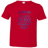 Bible Verse Toddler Jersey T-Shirt - "Psalms 61:2" Design 17 - Meditate Healing Christian Store