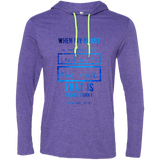 Bible Verse Men Long Sleeve T-Shirt Hoodie - "Psalm 61:2" Design 5 - Meditate Healing Christian Store