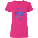 Bible Verses Ladies' 5.3 oz. T-Shirt - "Psalm 61:2" Design 8 - Meditate Healing Christian Store