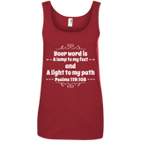 MeditateHealing.com | Bible Verse Ladies' 100% Ringspun Cotton Tank Top
