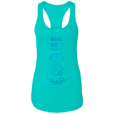 Bible Verses Ladies Ideal Racerback Tank - "Psalm 61:2" Design 2 - Meditate Healing Christian Store