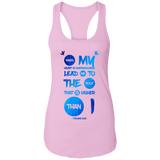 Bible Verses Ladies Ideal Racerback Tank - "Psalm 61:2" Design 9 - Meditate Healing Christian Store