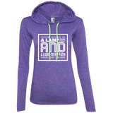 Bible Verse Ladies' Long Sleeve T-Shirt Hoodie - "Psalm 119:105" Design 12 (White Font) - Meditate Healing Christian Store