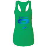 Bible Verses Ladies Ideal Racerback Tank - "Psalm 61:2" Design 13 - Meditate Healing Christian Store