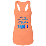 Bible Verses Ladies Ideal Racerback Tank - "Psalm 61:2" Design 6 - Meditate Healing Christian Store